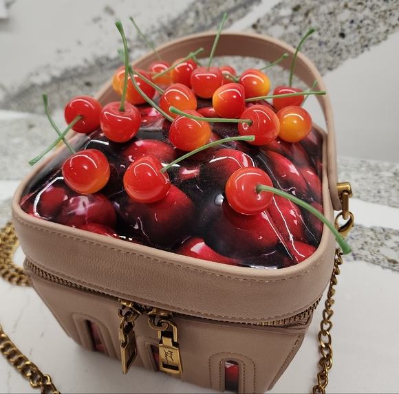 Betsey Johnson Mon Cherry Novelty Crossbody Bag and Card Holder Wallet - Picture 3 of 10